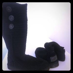 Ugg Cardi Knit black boot